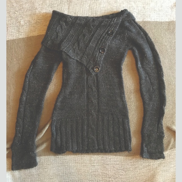 Wet Seal Cowl Neck Tunic Sweater - Picture 2 of 5